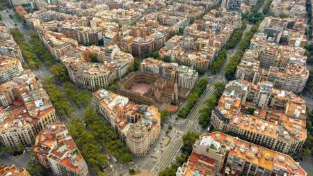 barcelona birdseye view